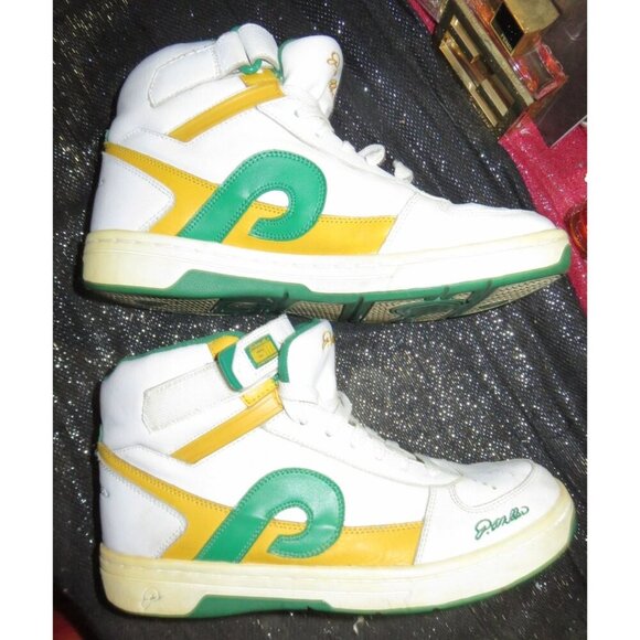 P MILLER Signature Sixth Man Limited Edition Old Skool Set Leather High Tops 8.5 - Picture 4 of 10